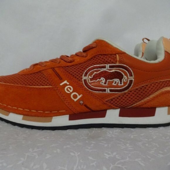 Ecko Red Atomix Womens Size 9 US Orange Leather Lace Up Sneaker Shoes 26035 - Picture 2 of 9